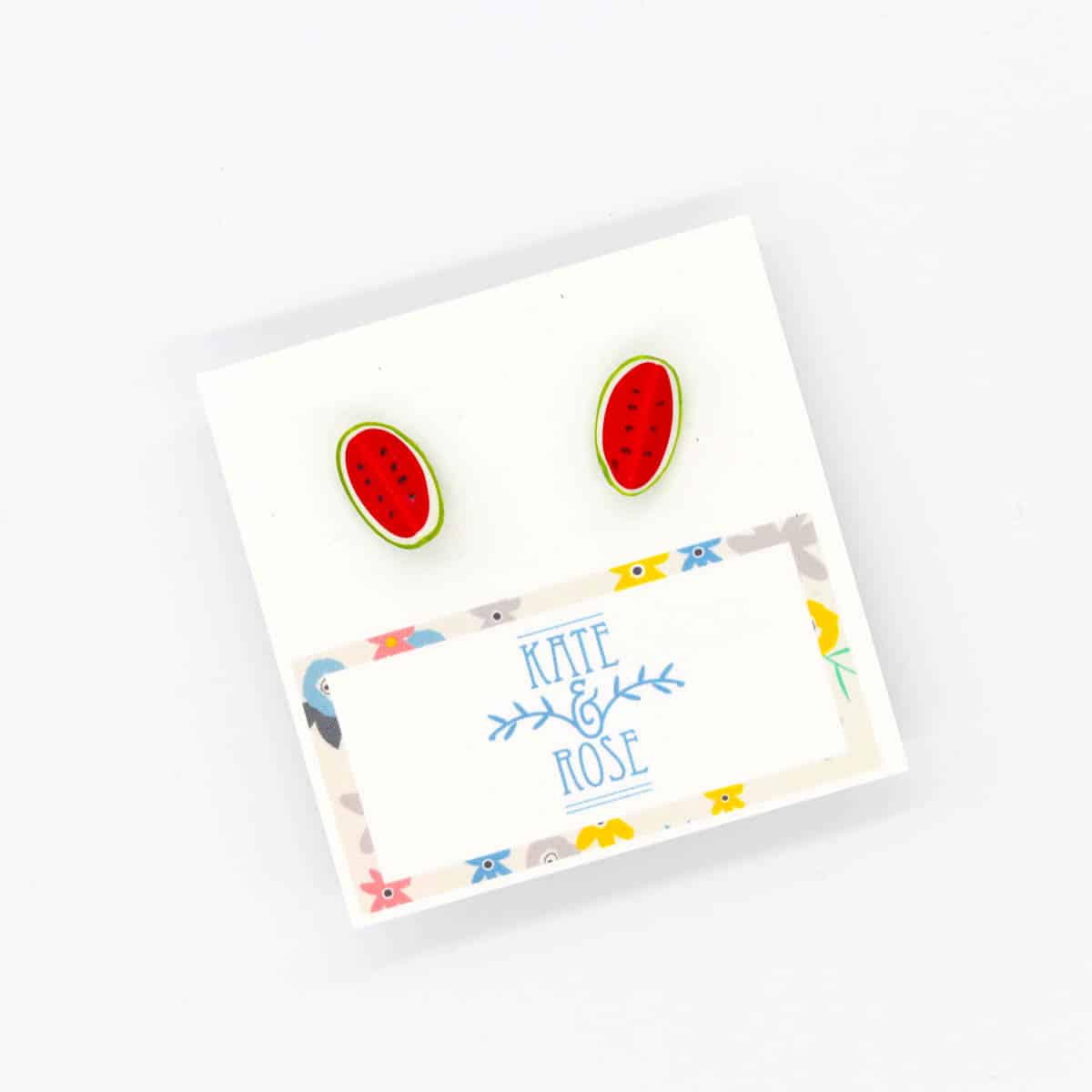 Watermelon studs earrings by Kate and Rose -ellemay.michael-967900
