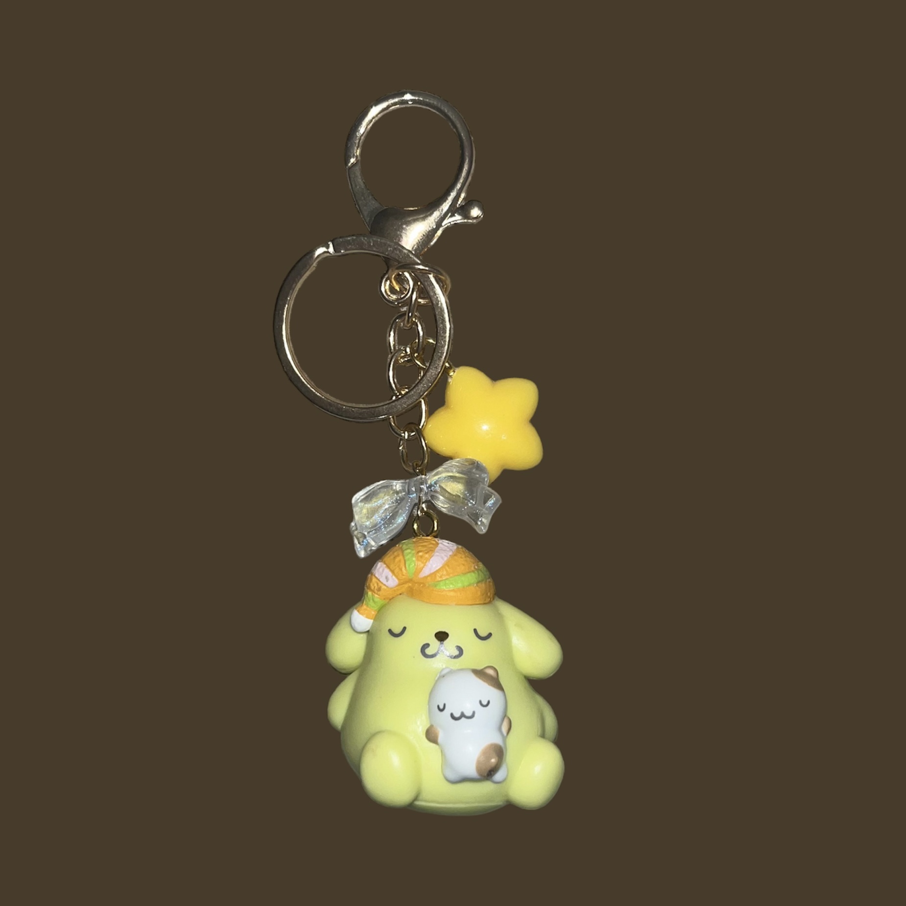 Sleepy Pompompurin Keychain By Pinkduck Handmade In.cube8r