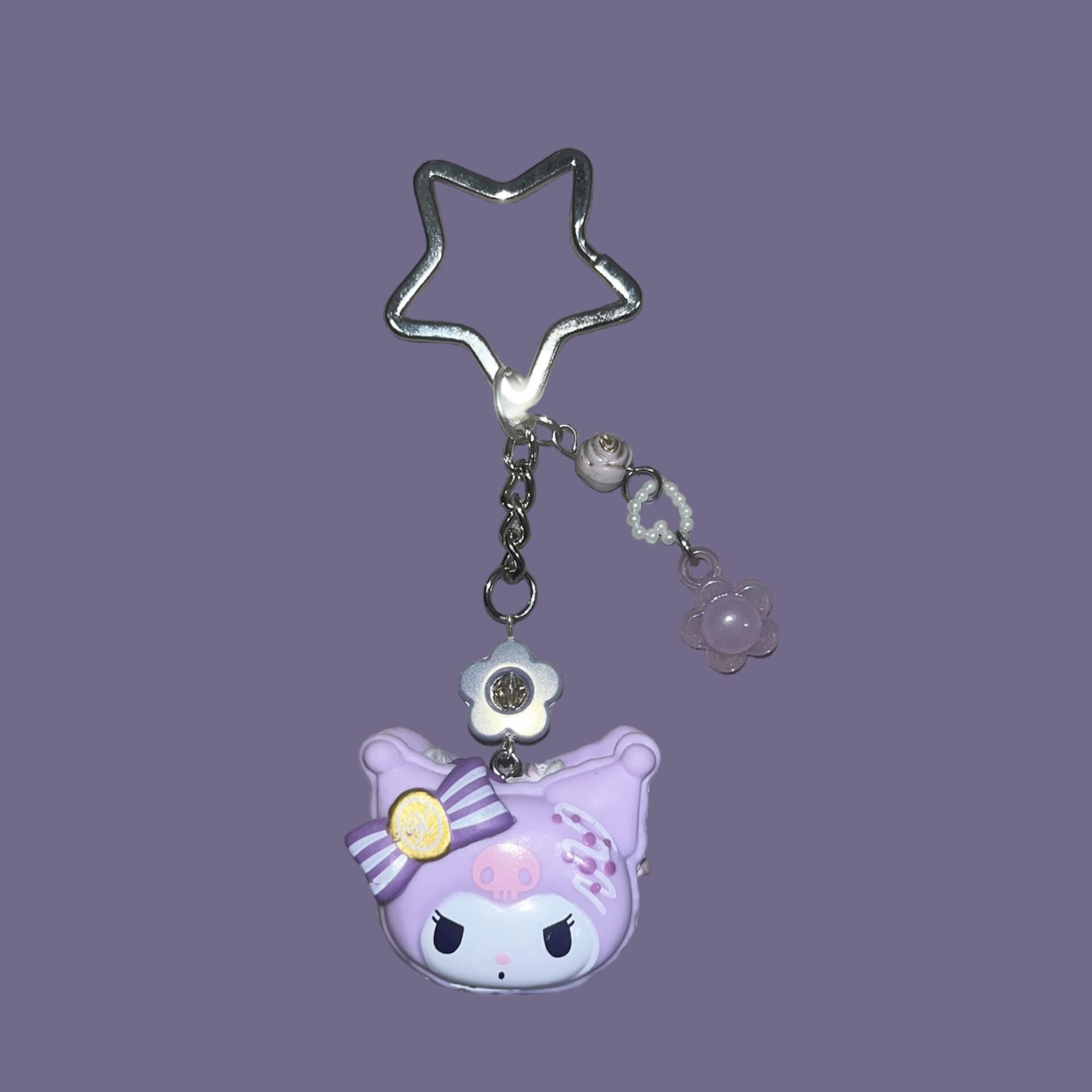 Purple Kuromi Macaron Keychain By Pinkduck Handmade In.cube8r