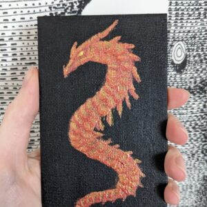 Metallic Serpent- Hand-painted Magnet by E Chapman Art