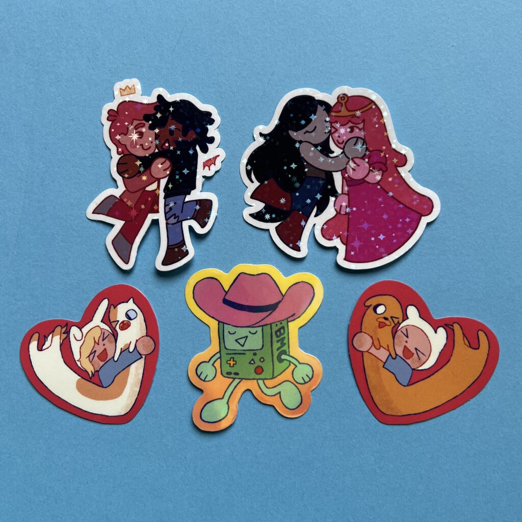 Adventure Time Vinyl Sticker pack by Wormkidz | in.cube8r