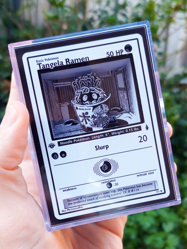 3D Pokemon Card Shadow Box Tangela Ramen by MechanicalPen