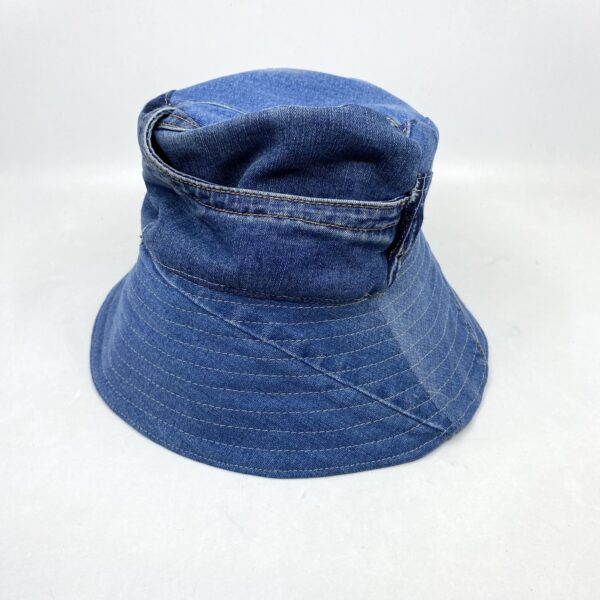 Blue denim bucket hat by Judith Scott Upcycling - Image 2
