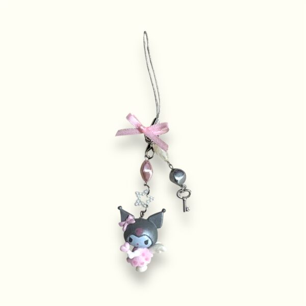 kuromi angel phone charm by pinkduck handmade