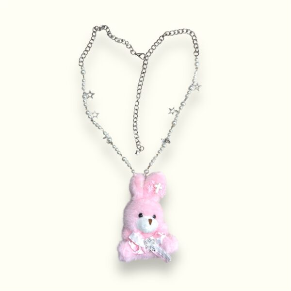 large bunny necklace by pinkduck handmade