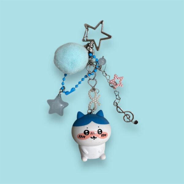 blue chiikawa keychain by pinkduck handmade