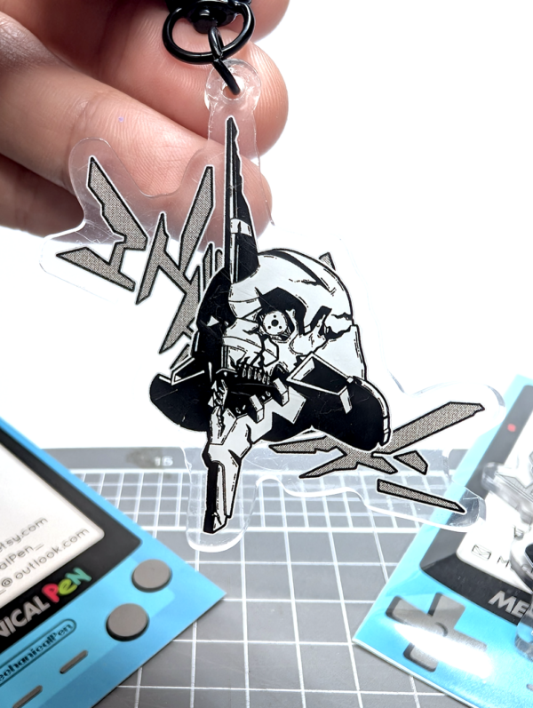 Eva Unit-01 Acrylic Charm Neon Genesis Evangelion Inspired Keychain by MechanicalPen