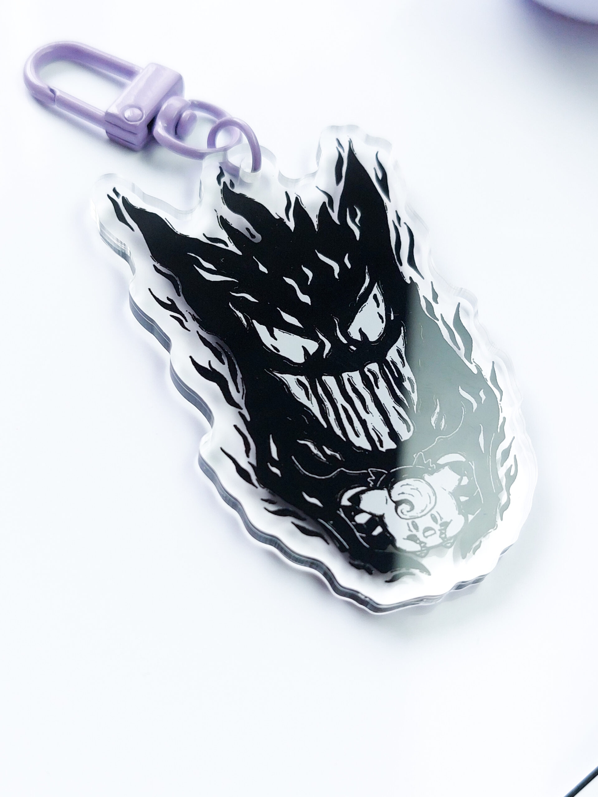 Gengar and Clefairy Acrylic Charm Pokemon Keychain by MechanicalPen Gengar and Clefairy Acrylic Charm Pokemon Keychain by MechanicalPen