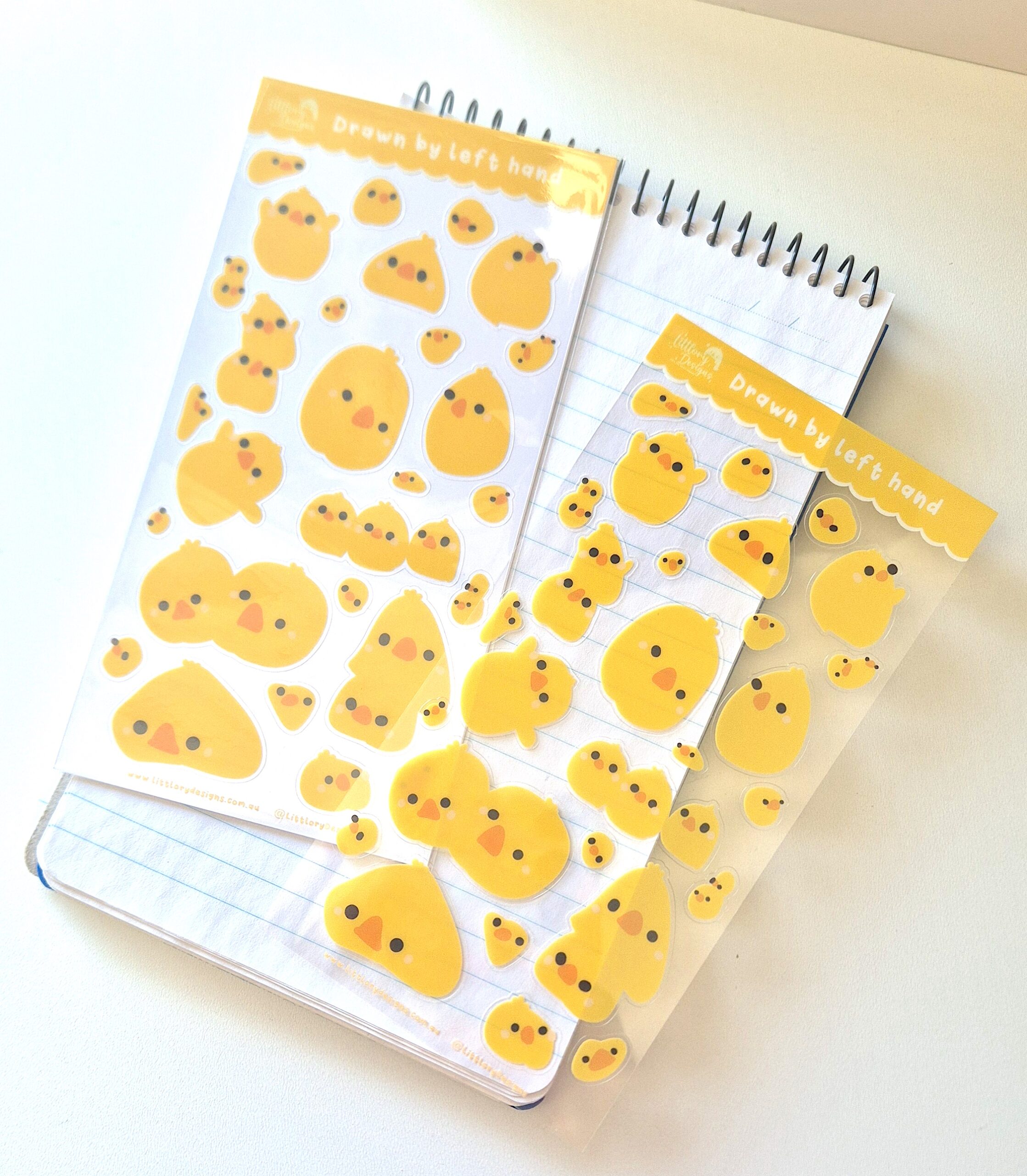 Drawn by Left Hand Sticker Sheet by Littlory Designs Drawn by Left Hand Sticker Sheet by Littlory Designs