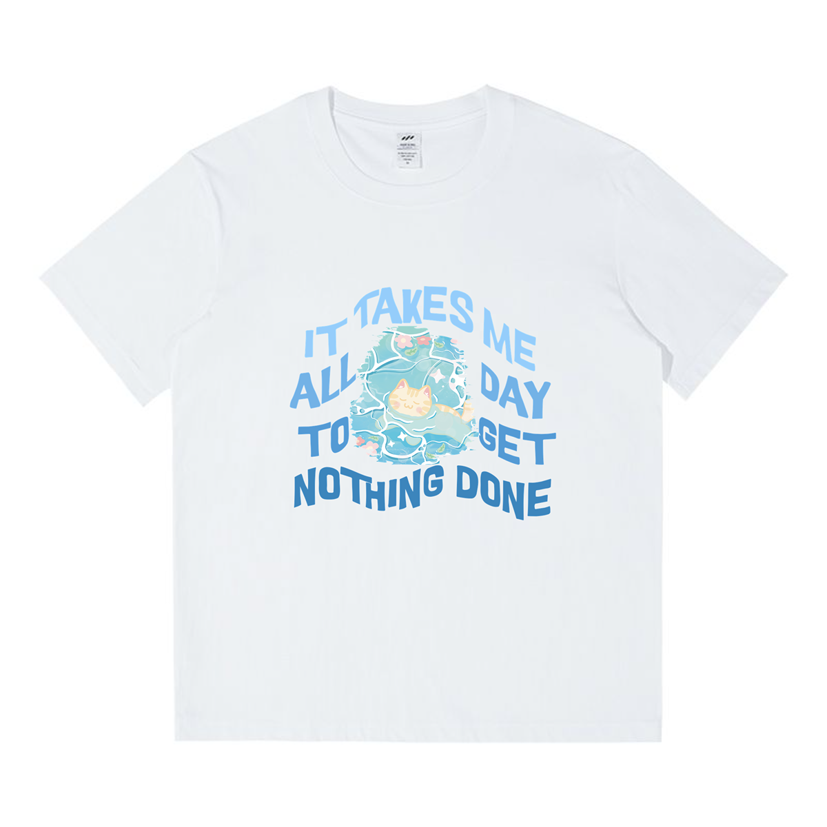 Chilling Day Unisex Funny Cute Graphic Cat Meme T-shirt - By Smoonypaws Chilling Day Unisex Funny Cute Graphic Cat Meme T-shirt - By Smoonypaws - Image 4