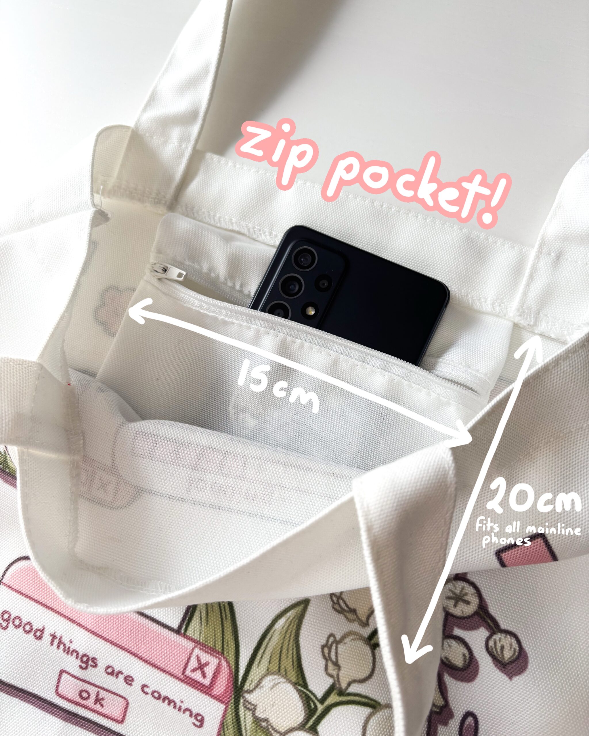 Floral Desktop Tote Bag by Sarah May Arts Floral Desktop Tote Bag by Sarah May Arts - Image 3