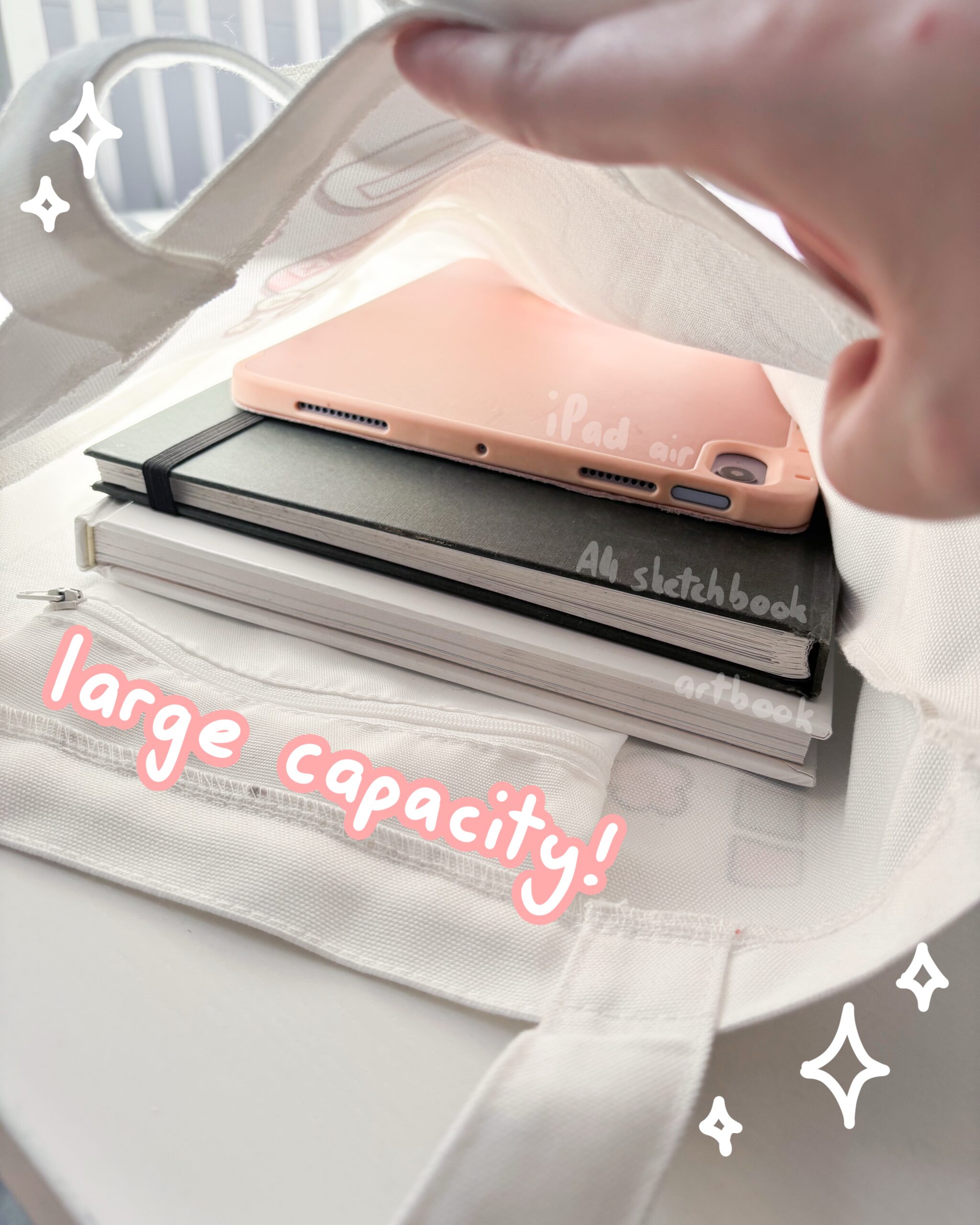 Floral Desktop Tote Bag by Sarah May Arts Floral Desktop Tote Bag by Sarah May Arts - Image 4