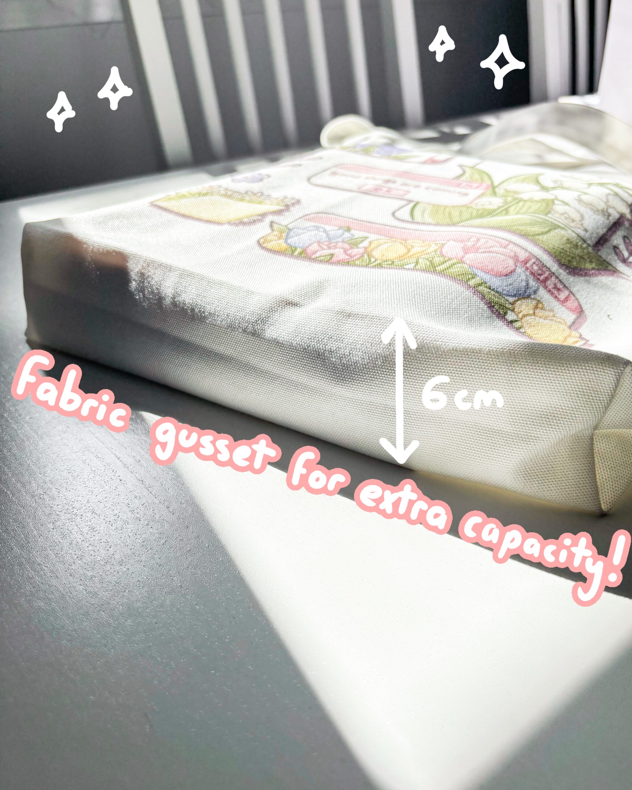 Floral Desktop Tote Bag by Sarah May Arts Floral Desktop Tote Bag by Sarah May Arts - Image 5