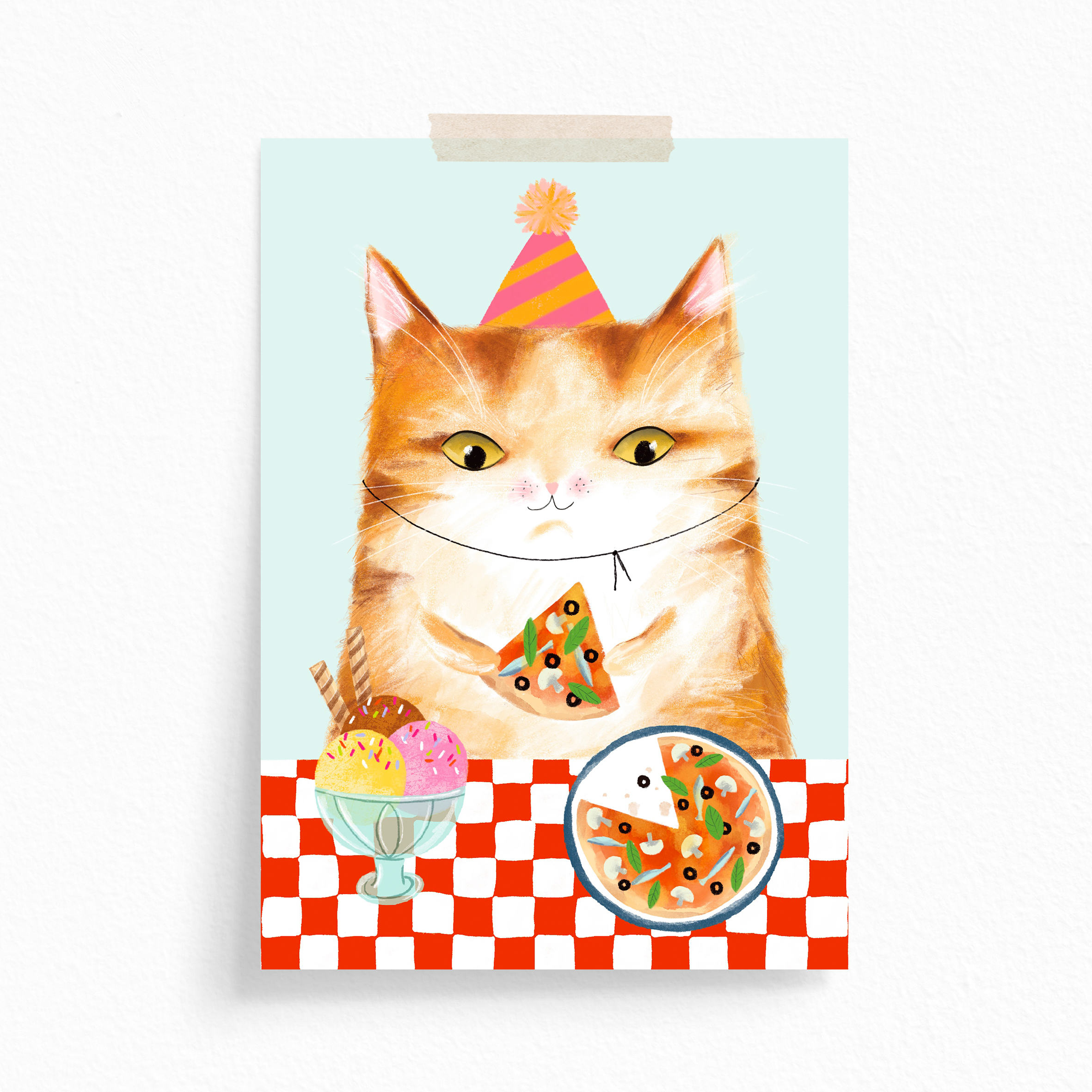 Postcard Pack, Hungry Cats, by Blossom and Cat Postcard Pack, Hungry Cats, by Blossom and Cat - Image 6