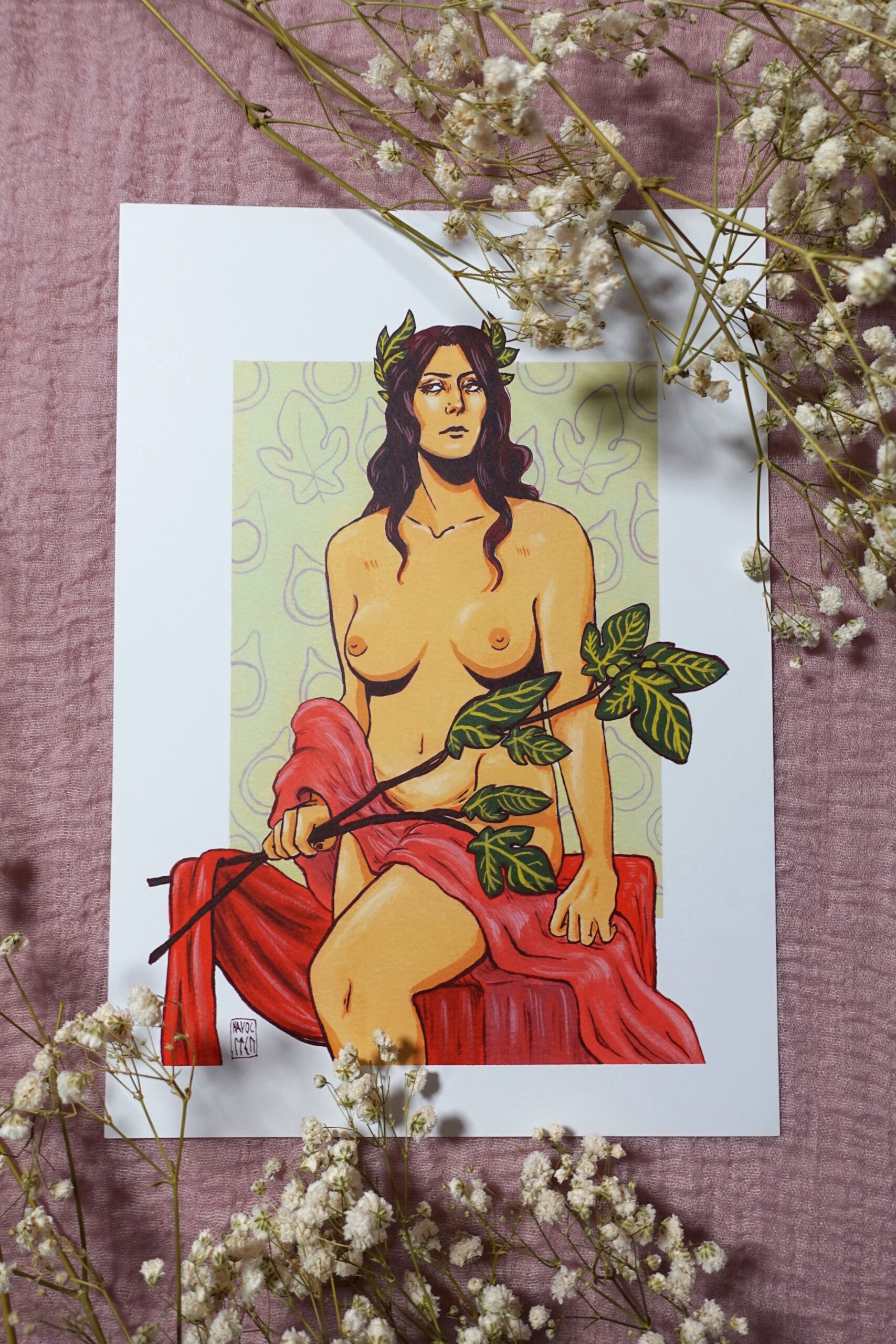 Hemera postcard print by Charlie Havoc Hemera postcard print by Charlie Havoc