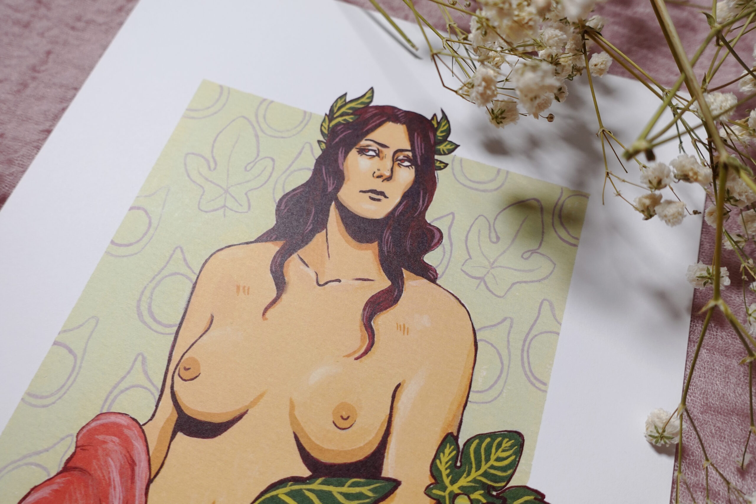 Hemera postcard print by Charlie Havoc Hemera postcard print by Charlie Havoc - Image 2