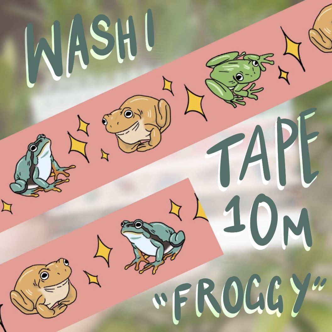 Froggy Washi Tape by Charlie Havoc Froggy Washi Tape by Charlie Havoc
