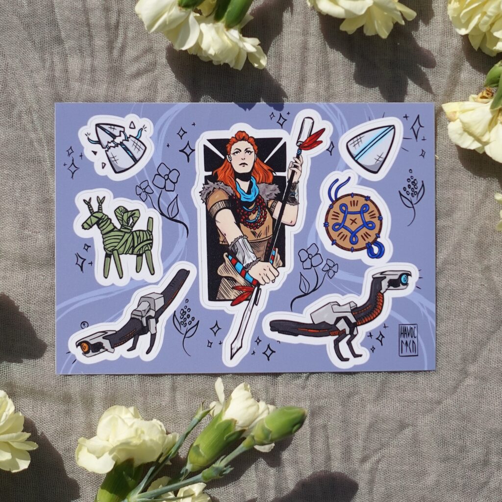 Sticker Hrizon Horizon Sticker Sheet by Charlie Havoc | in.cube8r