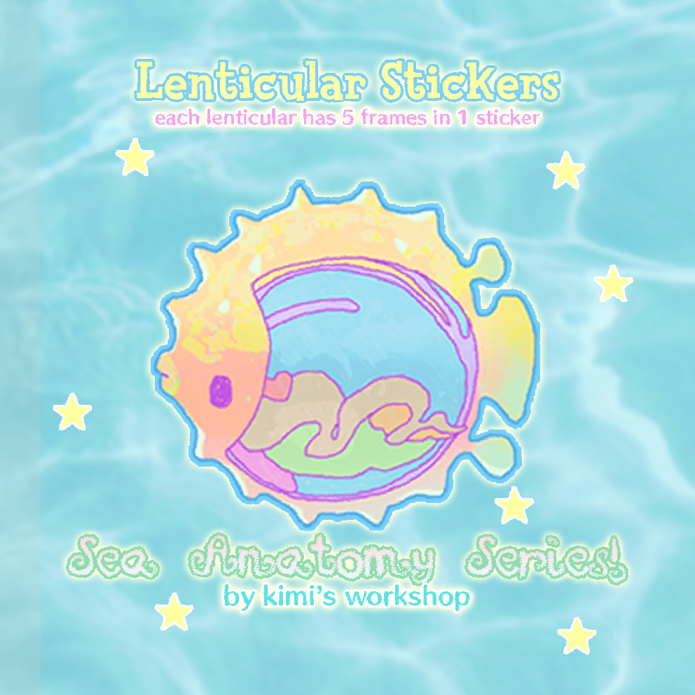 Animated Lenticular Stickers by Kimi's Workshop | in.cube8r