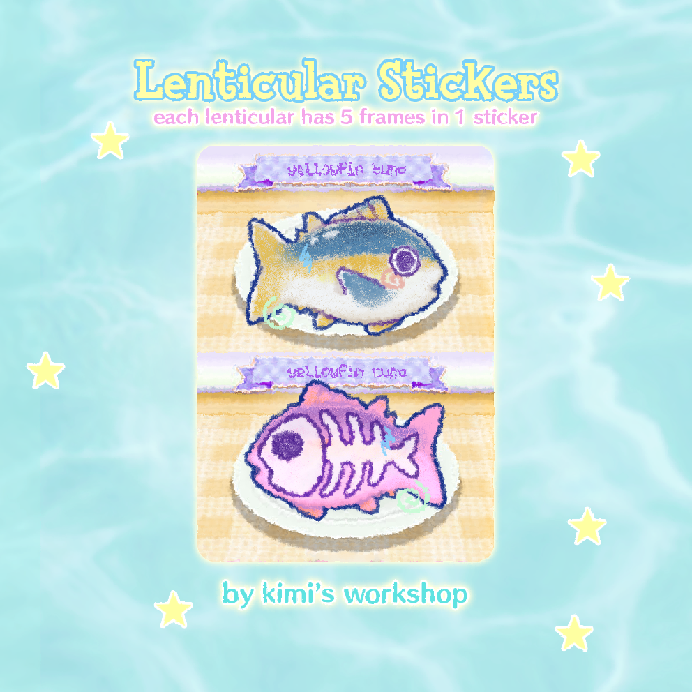 Animated Lenticular Stickers by Kimi's Workshop | in.cube8r