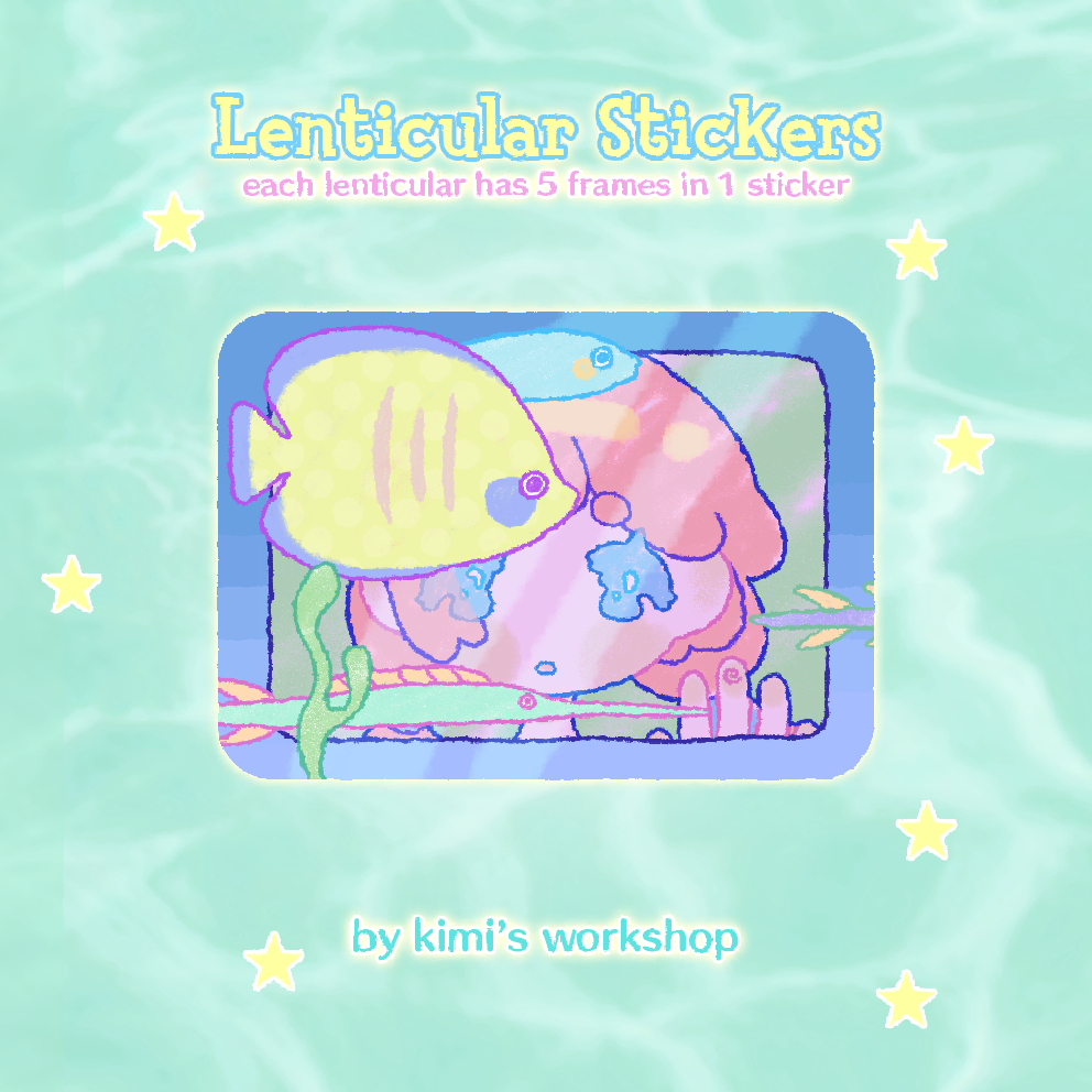 Animated Lenticular Stickers by Kimi's Workshop | in.cube8r