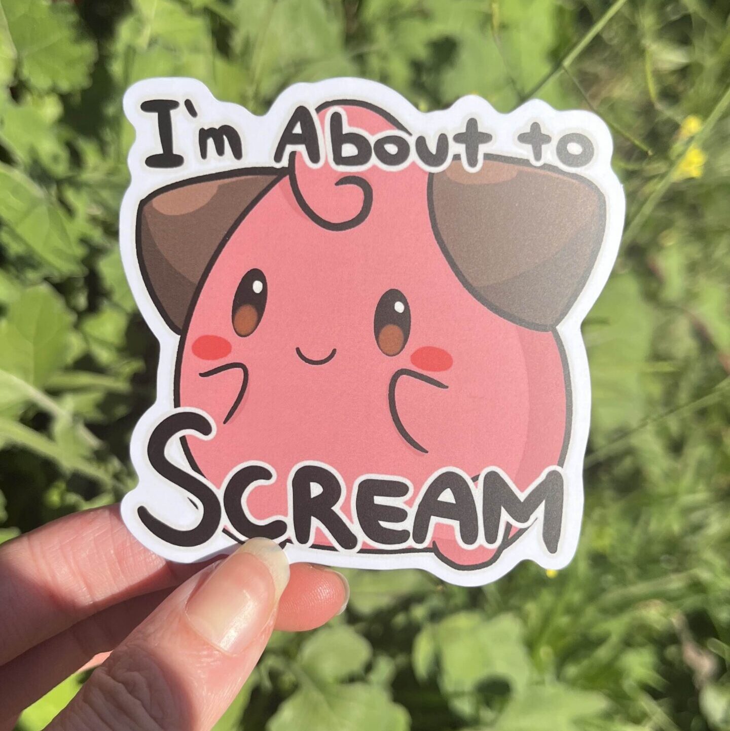 I'm about to SCREAM Cleffa Sticker by Myrillia | in.cube8r
