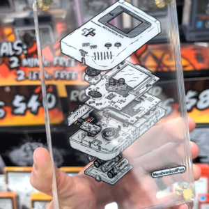 Game Boy Exploded Layered Diorama by MechanicalPen