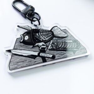 Magikarp Sashimi Acrylic Charm Pokemon Keychain by MechanicalPen