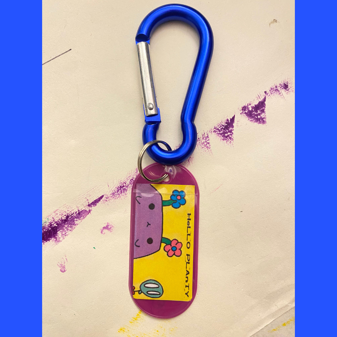 'HeLLO PLAnTY’ V.1 Vinyl Keychain by Nathaniel - Image 5