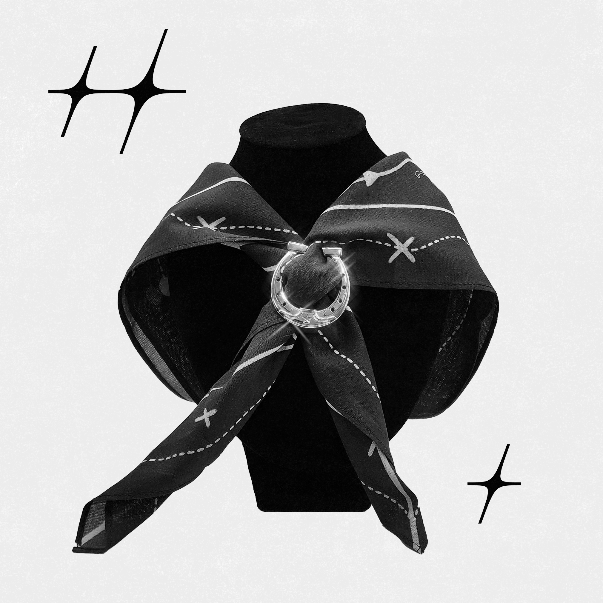 Metal Horseshoe Tie Charm by Noahdea.art Metal Horseshoe Tie Charm by Noahdea.art