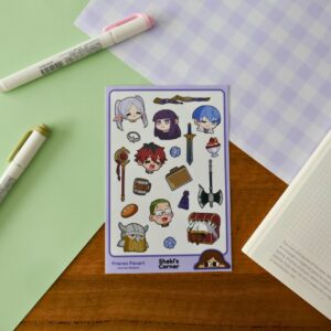 Frieren sticker sheet by Shekiscorner