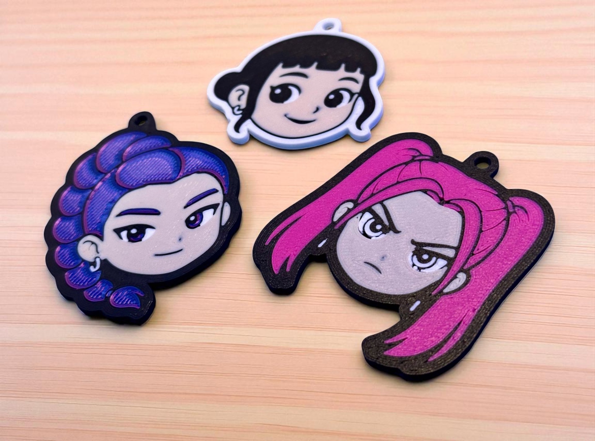 KPop Demon Hunters Keychains by 3D Creation Cove KPop Demon Hunters Keychains by 3D Creation Cove