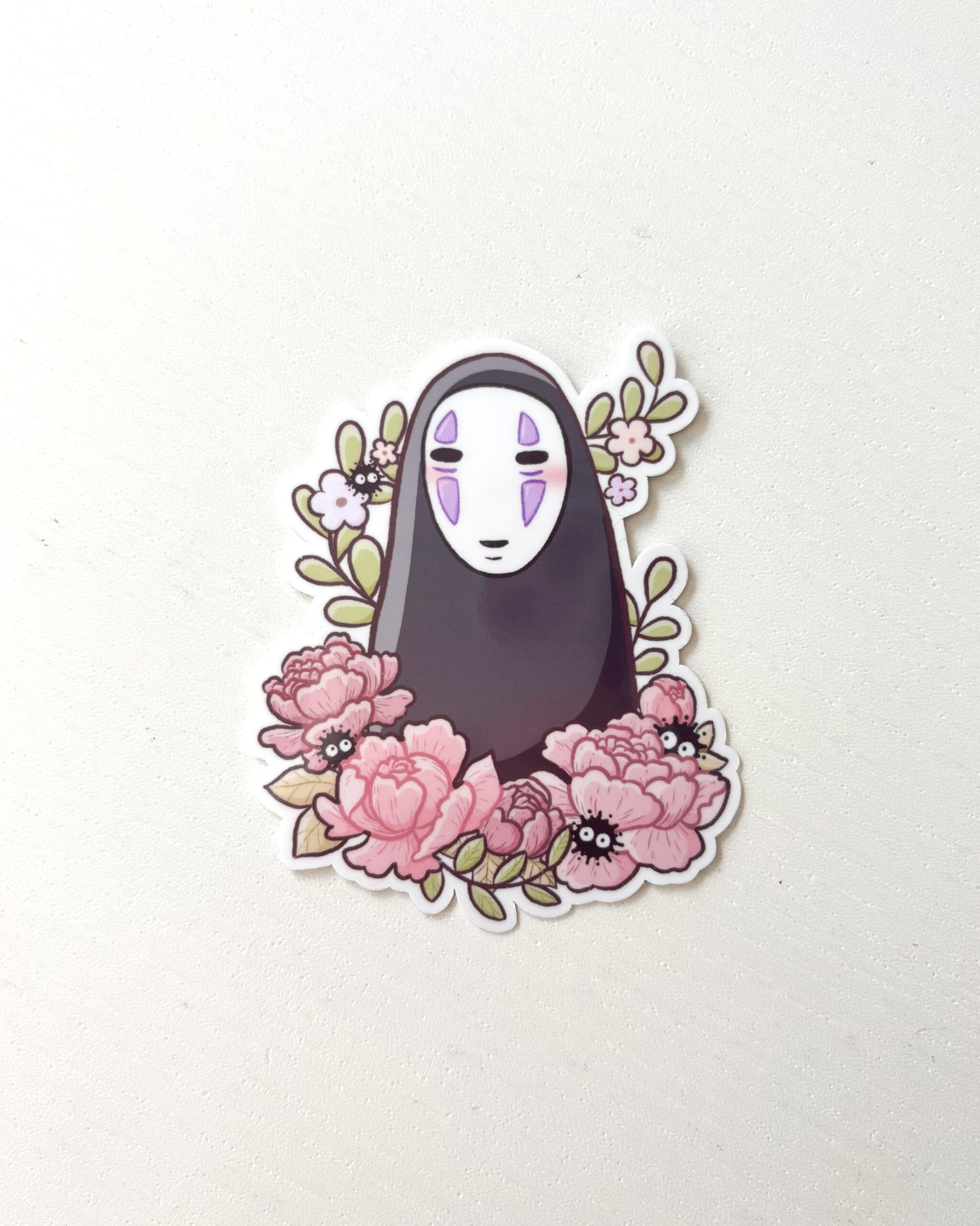 No Face Floral Vinyl Sticker by Sarah May Arts No Face Floral Vinyl Sticker by Sarah May Arts - Image 3