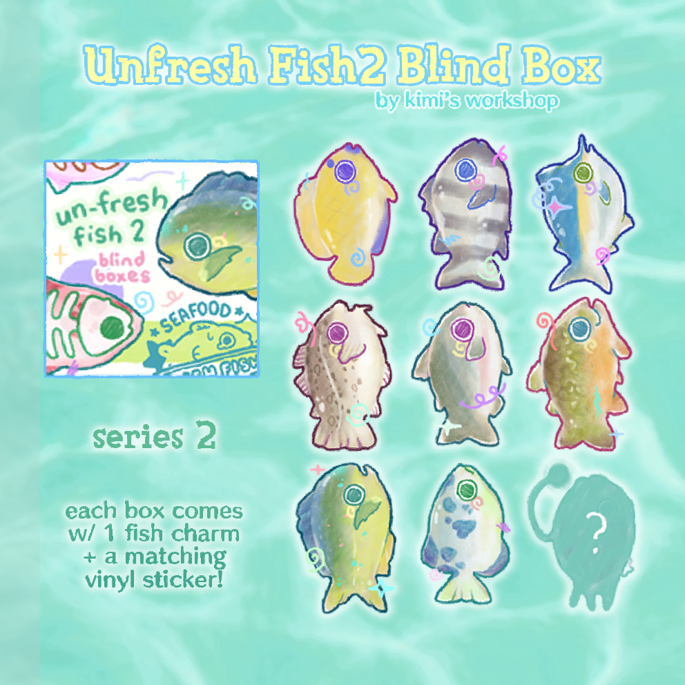 Fish2 Unfresh Fish2 Blind Boxes by Kimi's Workshop | in.cube8r