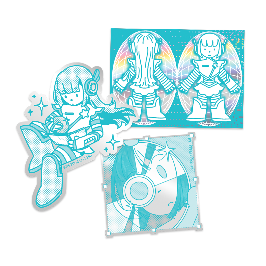 Falling Fish Sticker 'Prophecy' 💿 Sticker Pack by therochellefish | in.cube8r