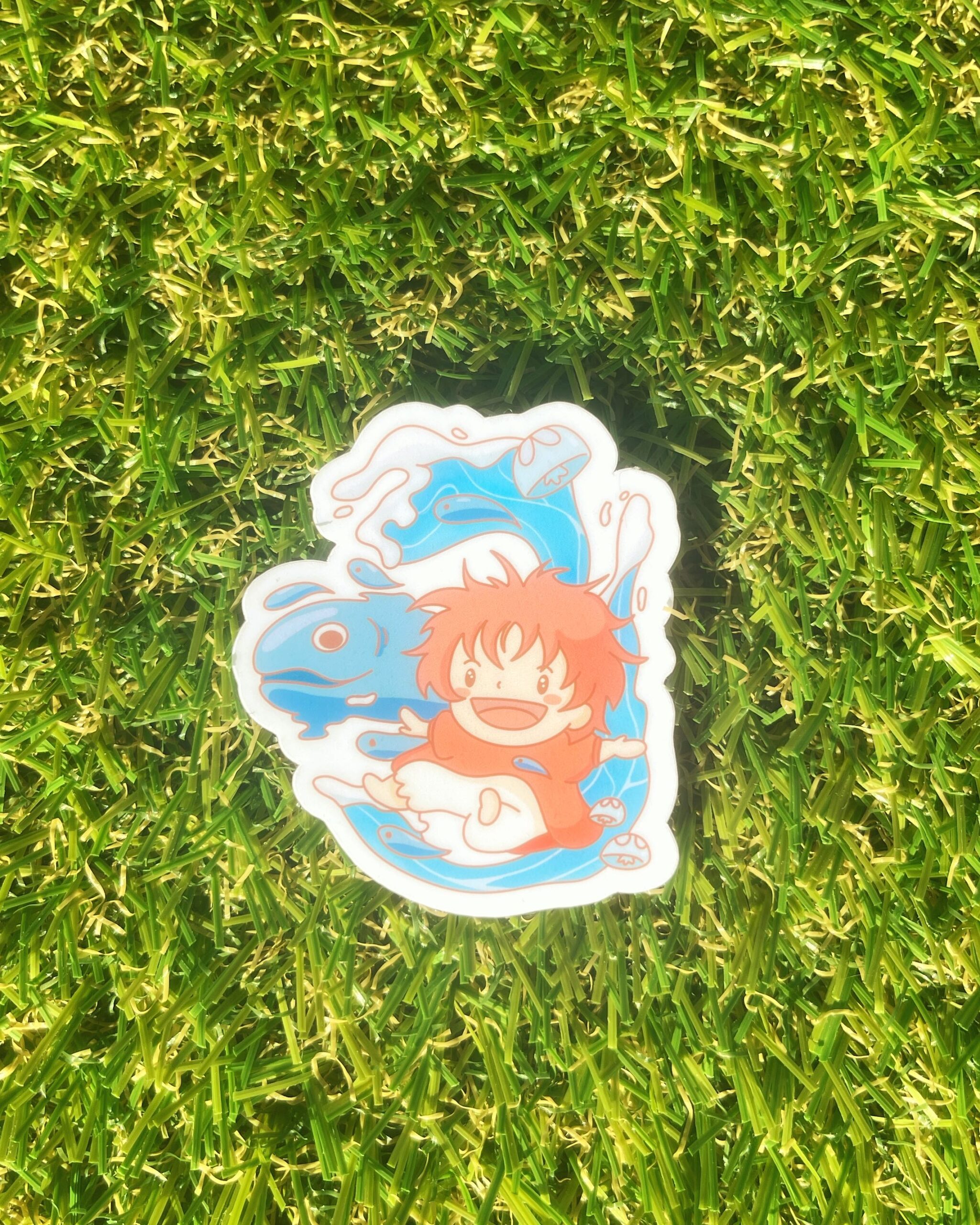 Ponyo Sticker by SkyrosArts | in.cube8r