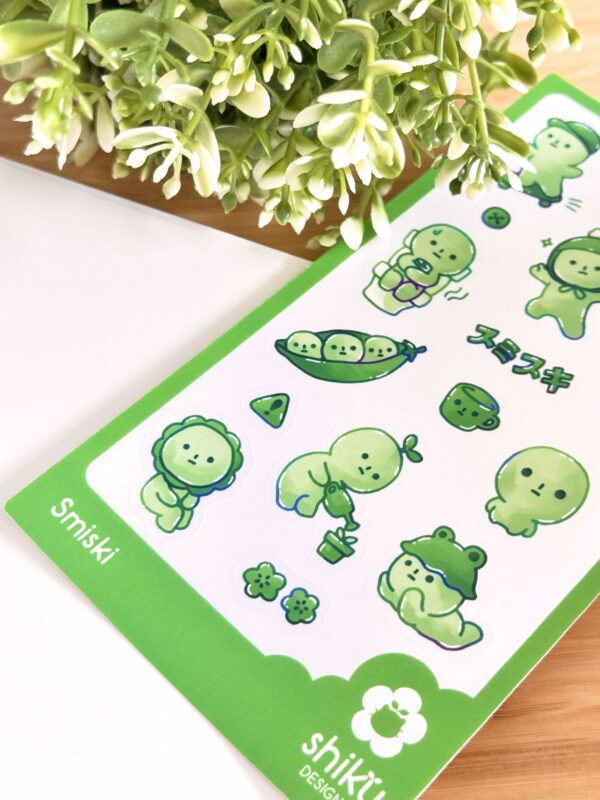 Daily Life of a Smiski Sticker Sheet by Shiku Designs | in.cube8r