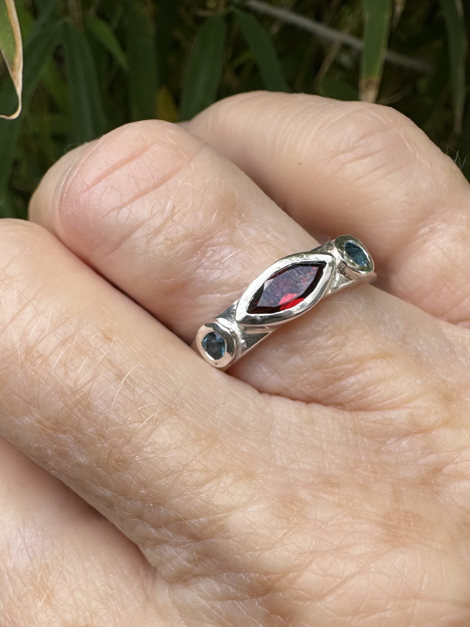 Adora ring | Marquise garnet Size Q by Artefact Fine Jewellery Adora ring | Marquise garnet Size Q by Artefact Fine Jewellery - Image 5