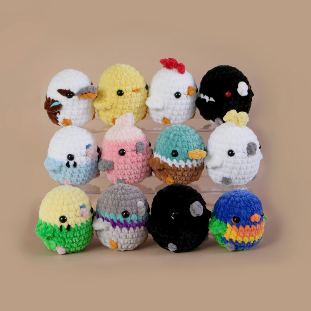 Magpie Crochet Plushie Bird by 53stitches Magpie Crochet Plushie Bird by 53stitches - Image 4