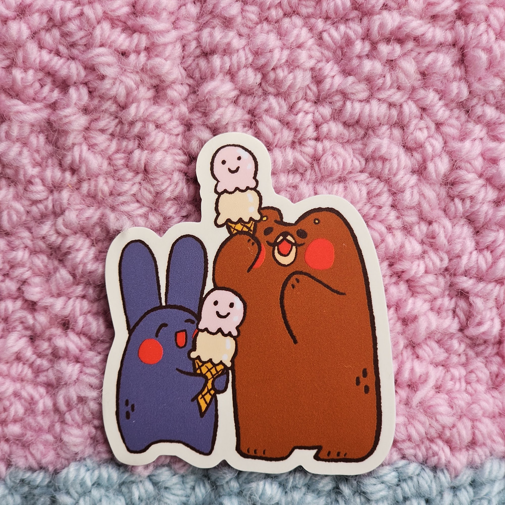 Double Scoop Vinyl Sticker by Misu Juju Double Scoop Vinyl Sticker by Misu Juju