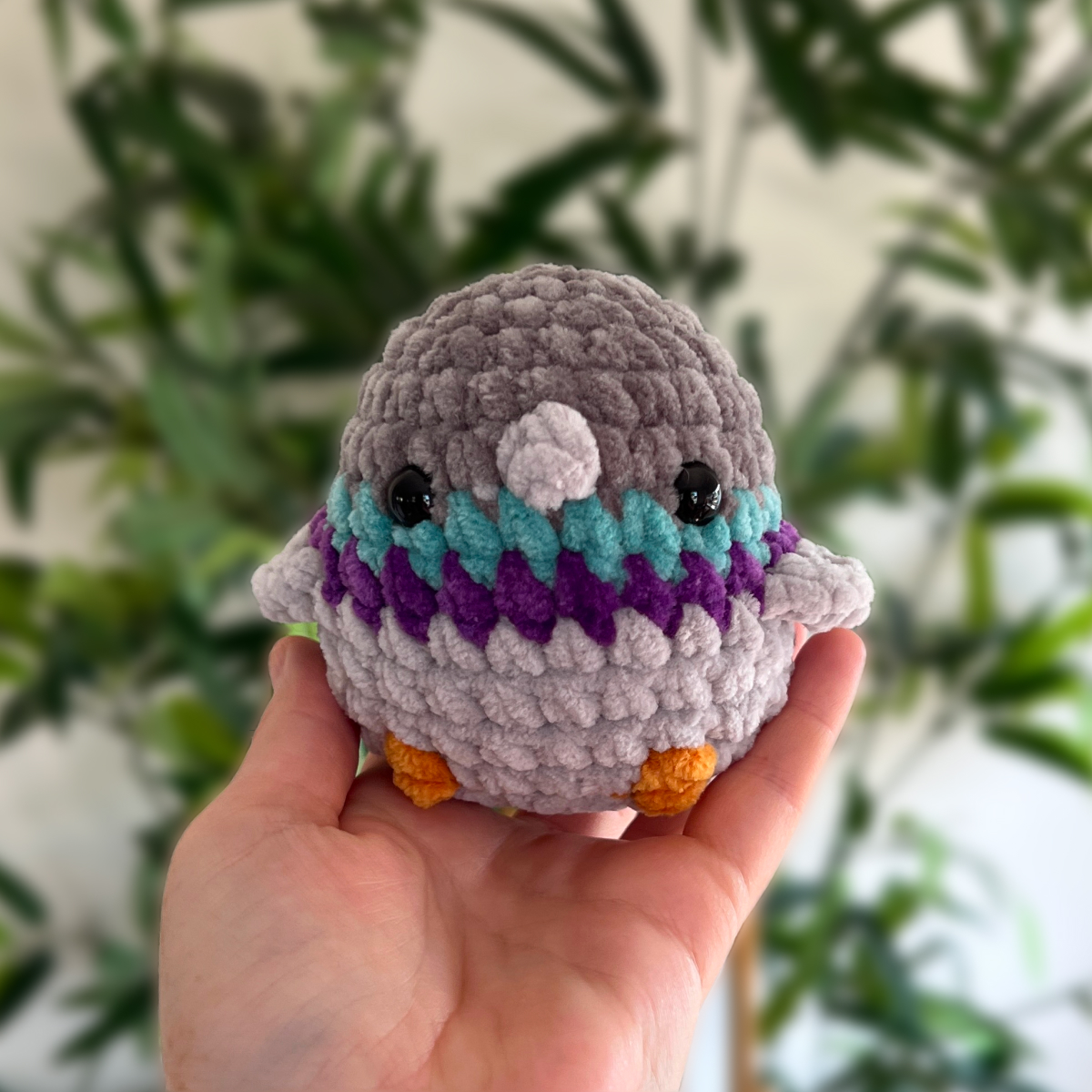 Pigeon Crochet Plushie Bird by 53stitches Pigeon Crochet Plushie Bird by 53stitches