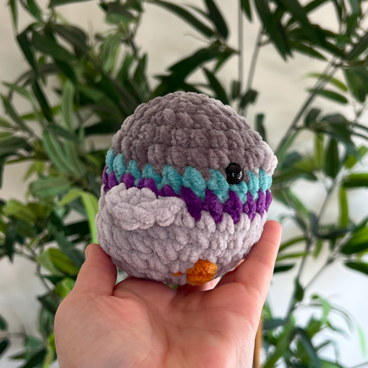 Pigeon Crochet Plushie Bird by 53stitches Pigeon Crochet Plushie Bird by 53stitches - Image 2