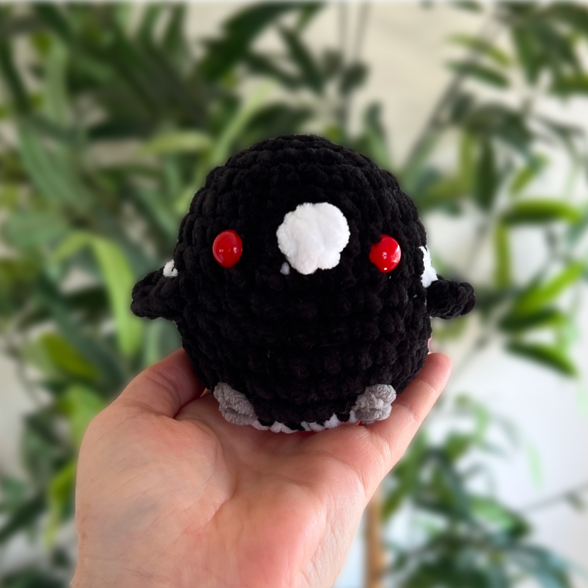 Magpie Crochet Plushie Bird by 53stitches Magpie Crochet Plushie Bird by 53stitches