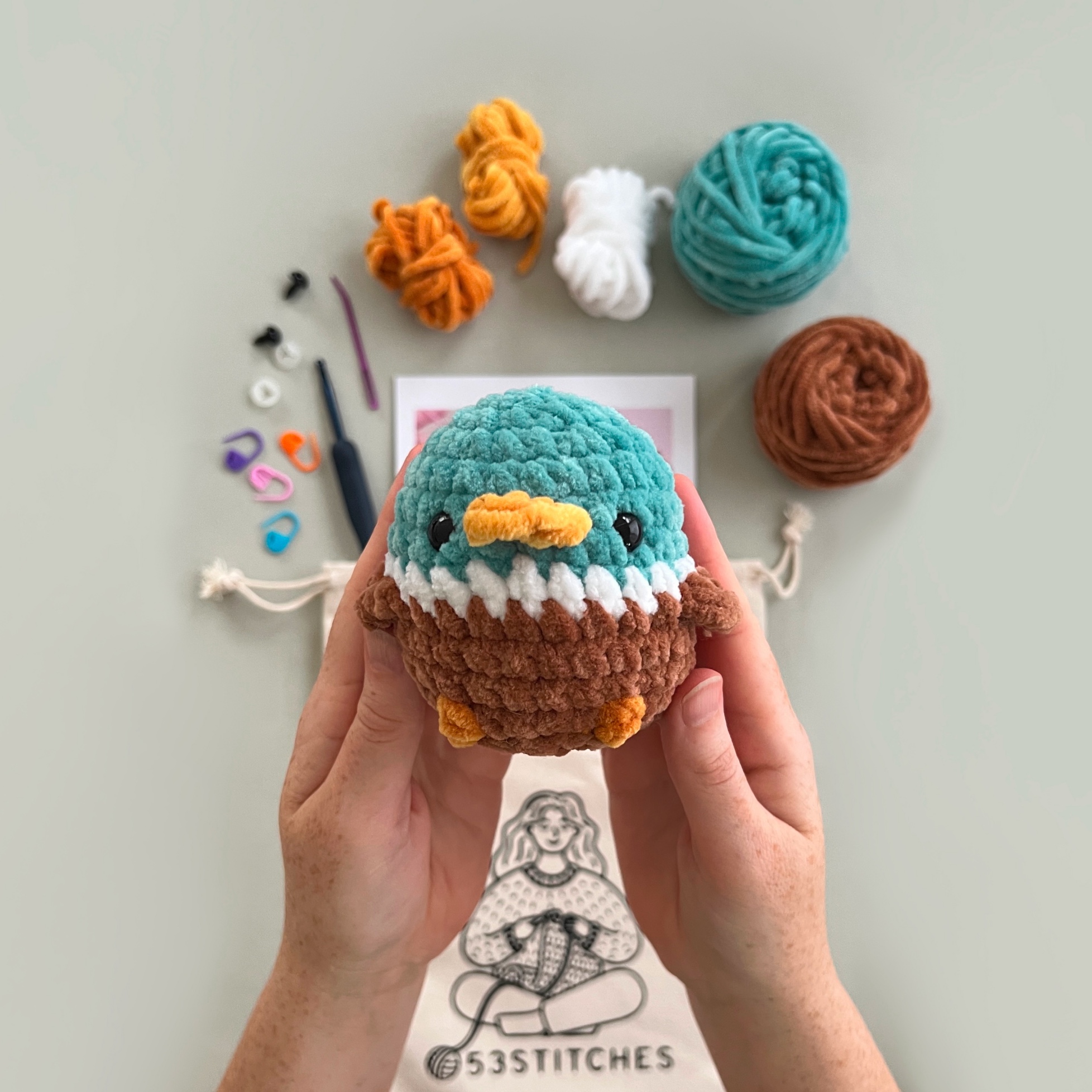 Learn to Crochet Duck Plushie Kit by 53stitches Learn to Crochet Duck Plushie Kit by 53stitches - Image 2