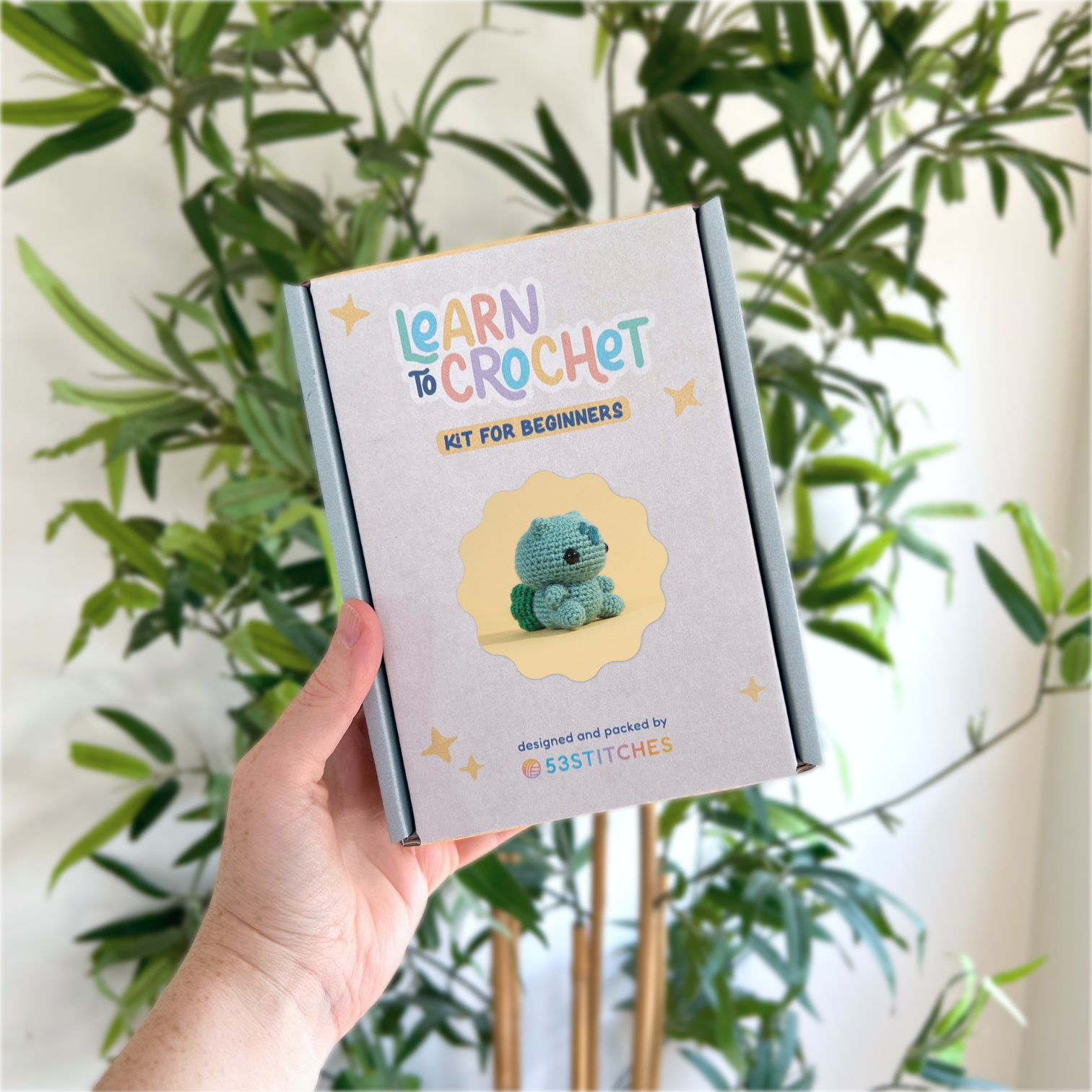 Learn to Crochet Bulbasaur Plushie Kit by 53stitches Learn to Crochet Bulbasaur Plushie Kit by 53stitches