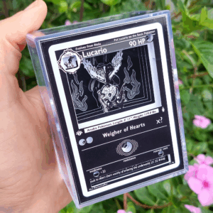 Lucario Anubis 3D Pokemon Card Shadow Box by MechanicalPen