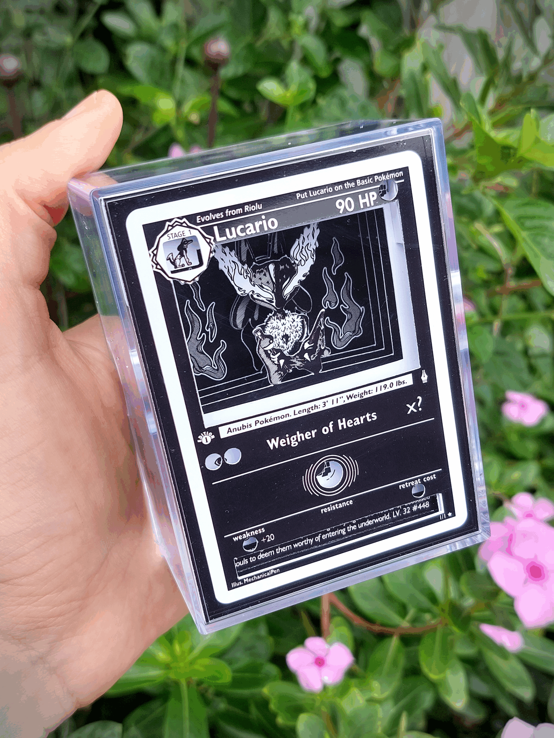 Lucario Anubis 3D Pokemon Card Shadow Box by MechanicalPen Lucario Anubis 3D Pokemon Card Shadow Box by MechanicalPen