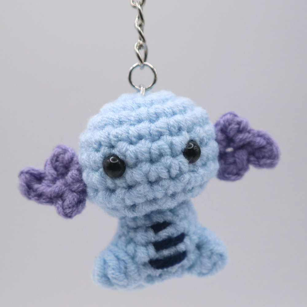 Crochet Wooper Keychain by Bree Halo's Art & Craft Crochet Wooper Keychain by Bree Halo's Art & Craft