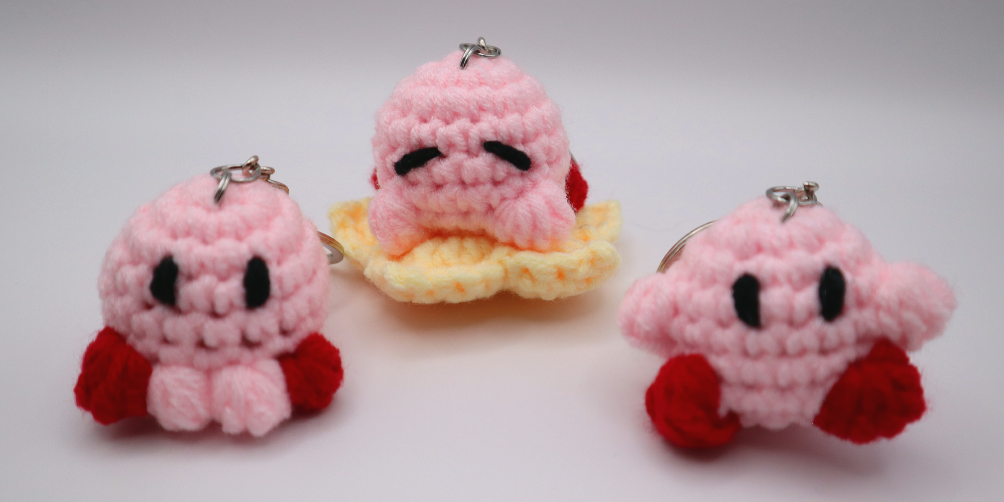 Crochet Kirby Keychain Blind Bag by Bree Halo's Art & Craft Crochet Kirby Keychain Blind Bag by Bree Halo's Art & Craft - Image 2
