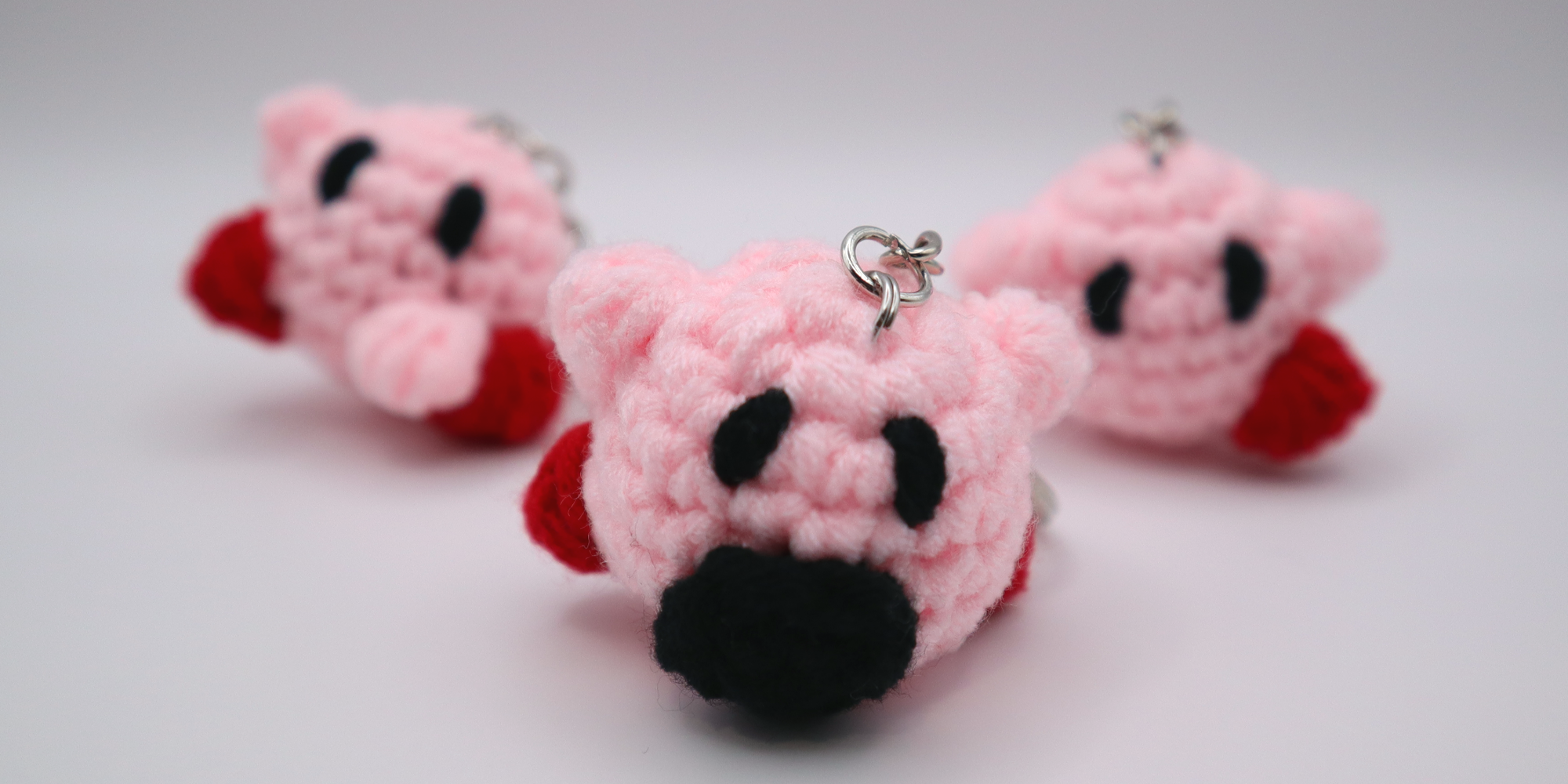 Crochet Kirby Keychain Blind Bag by Bree Halo's Art & Craft Crochet Kirby Keychain Blind Bag by Bree Halo's Art & Craft - Image 3